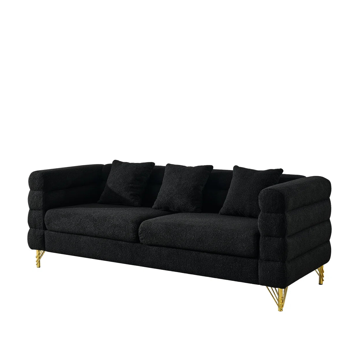 Black 6 - Seat With Streamline Modern Curved Lines, Legs And Fast Delivery Option International Art Appeal, Dispatch