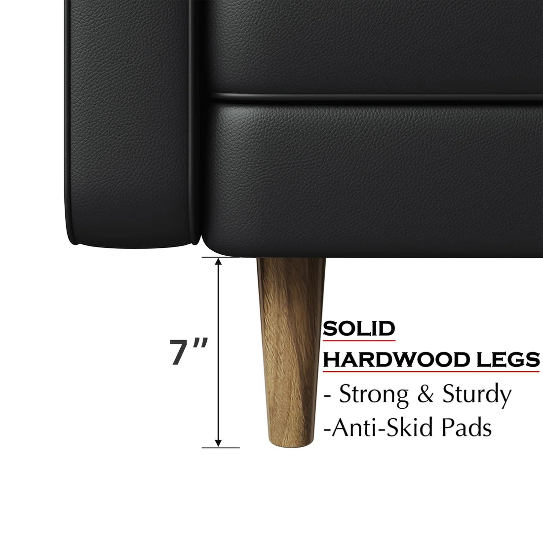 Dagem Faux Leather 59'' Reception Loveseat