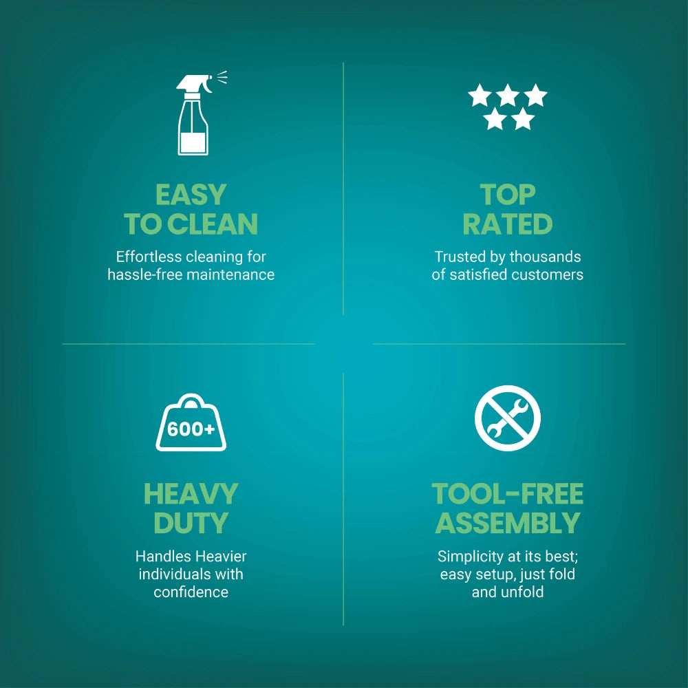 SIMPLEX White Stackable Folding Chairs, with Padded Seat & Mesh Back