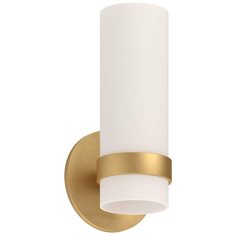 Kuzco Milano LED 9-in Brushed Gold Wall Sconce