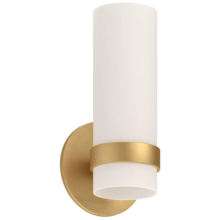 Kuzco Milano LED 9-in Brushed Gold Wall Sconce
