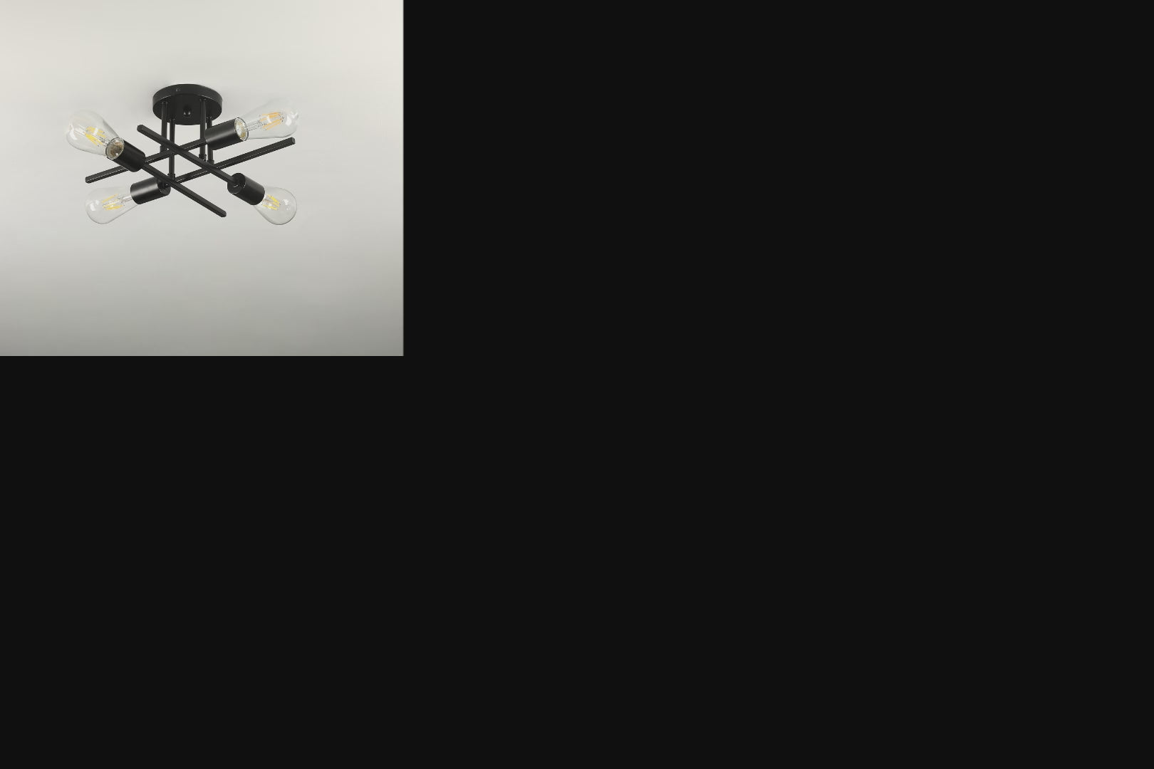 Hannah-Jayne 14.17'' Sputnik Modern Linear Flush Mount